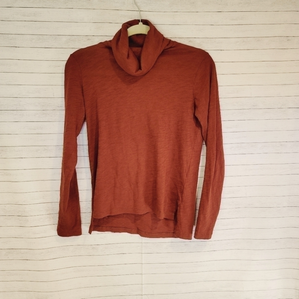 Madewell Rust Colored Turtleneck, sz XXS